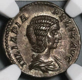 211 NGC Ch AU Julia Domna Denarius Roman Empire Diana Pedigree (21012201C)