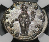 193 NGC AU Julia Domna Denarius Roman Empire Emesa Fortuna Pedigree (21020605C)