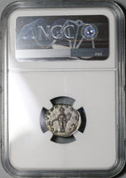 193 NGC AU Julia Domna Denarius Roman Empire Emesa Fortuna Pedigree (21020605C)