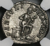 202 NGC AU Julia Domna Denarius Roman Empire Isis Horus Pedigree (21042602C)