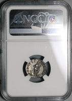 202 NGC AU Julia Domna Denarius Roman Empire Isis Horus Pedigree (21042602C)
