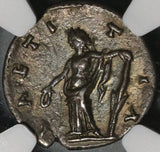 196 NGC XF Julia Domna Denarius Roman Empire Laetitia Pedigree (21041302C)