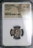 196 NGC ChVF Julia Domna Denarius Roman Empire Happy Venus Felix Laodicea (22030701C)