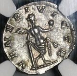 193 NGC Ch AU Julia Domna Denarius Roman Empire Venus Apple (21020702C)
