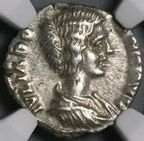 193 NGC XF Julia Domna Denarius Roman Empire Vesta Rome Mint (22030703C)