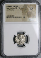 193 NGC XF Julia Domna Denarius Roman Empire Vesta Rome Mint (22030703C)