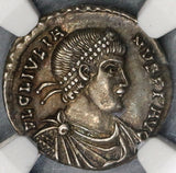 360 NGC AU* Julian II Roman Empire Siliqua Lugdunum Mint Pedigree 4/5 5/5 (18121603C)
