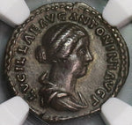 164 NGC Ch XF Lucilla Roman Empire Denarius Concordia Lucius Verus (19093003C)