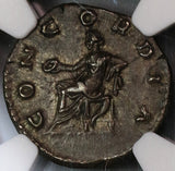 164 NGC Ch XF Lucilla Roman Empire Denarius Concordia Lucius Verus (19093003C)