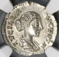 161 NGC MS Lucilla Roman Empire Denarius Venus Victrix Mint State (18092502C)