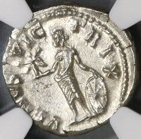 161 NGC MS Lucilla Roman Empire Denarius Venus Victrix Mint State (18092502C)