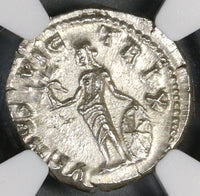 161 NGC MS Lucilla Roman Empire Denarius Venus Victrix Mint State (18092502C)