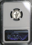 166 NGC Ch AU Lucius Verus Roman Empire Denarius Pax Peace (20050504C)