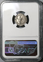 161 NGC XF Lucius Verus Roman Empire Denarius Providentia Rare Portrait (19102602C)