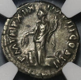 165 NGC XF Marcus Aurelius Denarius Roman Empire Annoa Ship Modius (20080602C)