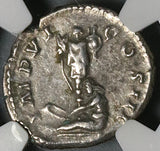 173 NGC Ch XF Marcus Aurelius Denarius Roman Empire German Captive Pedigree (21091503C)