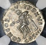 162 NGC Ch MS Roman Empire Marcus Aurelius Denarius Concordia 5/5 5/5 (19090201C)