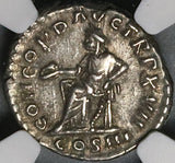 162 NGC Ch XF Roman Empire Marcus Aurelius Denarius Concordia (22031101C)
