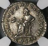 162 NGC Ch XF Roman Empire Marcus Aurelius Denarius Concordia (22031101C)
