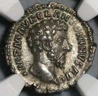 162 NGC AU Marcus Aurelius Denarius Concordia Roman Empire (20082002C)