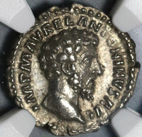 162 NGC AU Marcus Aurelius Denarius Concordia Roman Empire (20082002C)