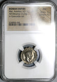 162 NGC AU Marcus Aurelius Denarius Concordia Roman Empire (20082002C)