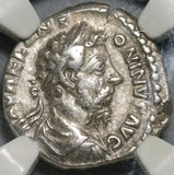 179 NGC VF Marcus Aurelius Denarius Cuirassed Fortuna Roman Empire (21012501C)