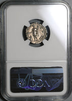 153 NGC Ch VF Marcus Aurelius Caesar Roman Empire Denarius Genius of the Legions (20071206C)