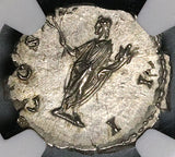 145 NGC MS Marcus Aurelius Roman Empire Denarius Caesar Honos Mint State (22030204C)