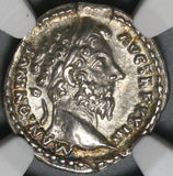 168 NGC Ch XF Marcus Aurelius Roman Empire Denarius Liberalitas Donative (21042303C)