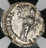 168 NGC Ch XF Marcus Aurelius Roman Empire Denarius Liberalitas Donative (21042303C)