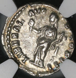 168 NGC Ch XF Marcus Aurelius Roman Empire Denarius Liberalitas Donative (21042303C)