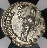 168 NGC Ch XF Marcus Aurelius Roman Empire Denarius Liberalitas Donative (21042303C)
