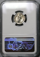 168 NGC Ch VF Marcus Aurelius Roman Empire Denarius Liberalitas (20071205C)