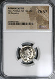 168 NGC Ch VF Marcus Aurelius Roman Empire Denarius Liberalitas (20071205C)