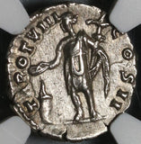 153 NGC Ch XF Marcus Aurelius Caesar Roman Empire Denarius Genius of the Legions (19101701C)