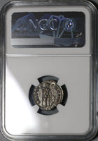172 NGC MS Marcus Aurelius Roman Empire Denarius Mars Mint State (20101502C)