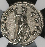147 NGC XF Marcus Aurelius Caesar Roman Empire Denarius Minerva (21012101C)