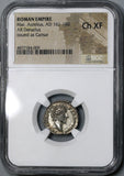145 NGC Ch XF Marcus Aurelius Caesar Roman Empire Denarius Honos (19033102C)