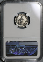 165 NGC MS Marcus Aurelius Roman Empire Denarius Pietas 5/5 5/5 (21032801C)