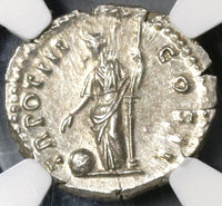 148 NGC MS Roman Empire Marcus Aurelius Caesar Denarius Proventia (19072001C)