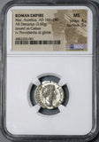 148 NGC MS Roman Empire Marcus Aurelius Caesar Denarius Proventia (19072001C)