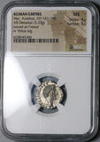 156 NGC MS Marcus Aurelius Roman Empire Denarius Caesar Virtus (17041001D)