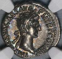 97 NGC AU Nerva Roman Empire Denarius Fortuna 5/5 5/5 Trajan's Father Coin (21111401C)