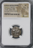 30 BC NGC XF Octavian Roman Imperatorial Denarius Quadriga Triumph (18112101C)