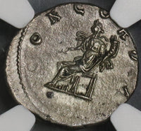 222 NGC Ch AU Severus Alexander Denarius Roman Empire Antioch Superb Portrait (21091701C)