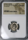 228 NGC Ch AU Severus Alexander Roman Empire Denarius Fides Legionary Standards (22030705C)