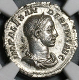 233 NGC MS Severus Alexander Roman Empire Denarius Liberalitas V Triumph over Persians (19122201D)