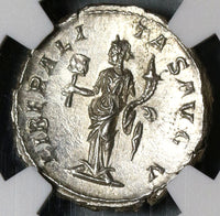 233 NGC MS Severus Alexander Roman Empire Denarius Liberalitas V Triumph over Persians (19122201D)