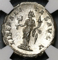 233 NGC MS Severus Alexander Roman Empire Denarius Liberalitas V Triumph over Persians (19122201D)